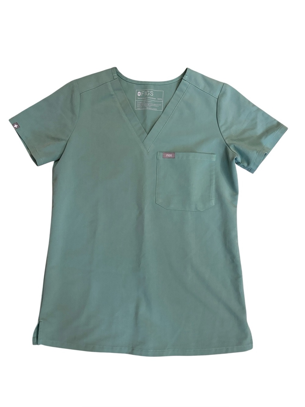 Figs Jade Technical Catarina Scrub Top PO 1770 Size XXS